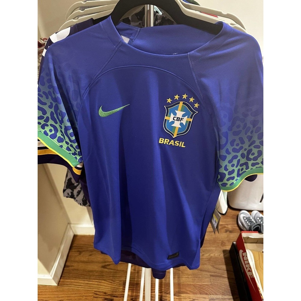Nike Brazil Authentic Jersey FIFA World Cup Brasil Size XL Blue